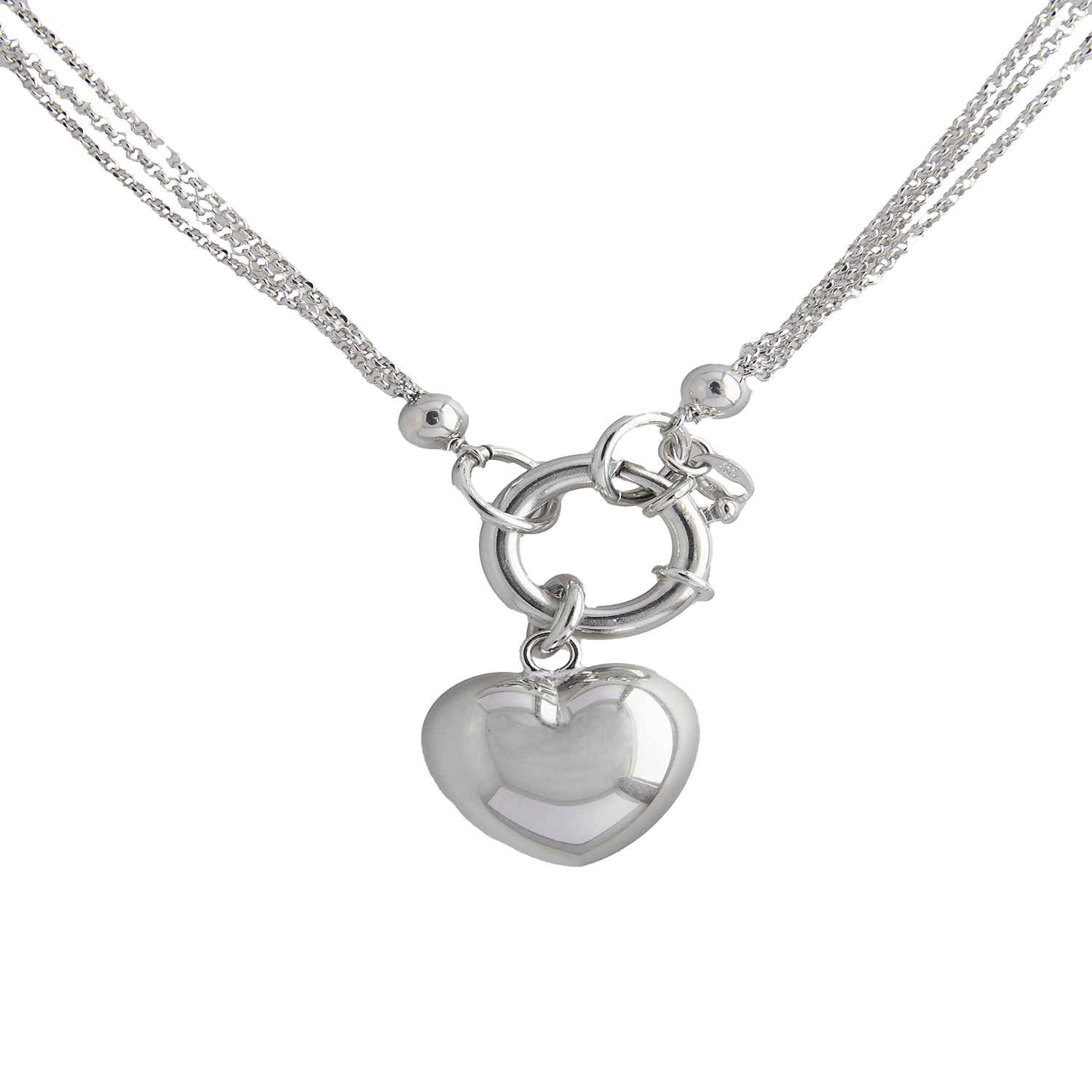 Collar de Plata Esterlina 925 Corazon Timon 2