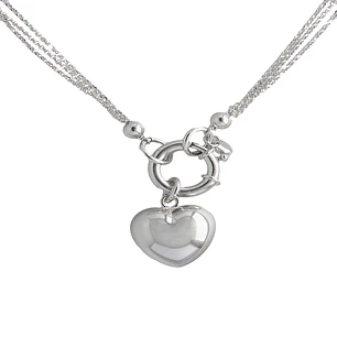 Collar de Plata Esterlina 925 Corazon Timon