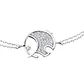 Pulsera de Plata Esterlina 925 Elefante Redondo Circonita - Miniatura 2
