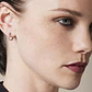 Aros de Oro 18kt Diamantes 37 Pts es G/VS Corte Brillante | Danielle Costantini - Miniatura 4