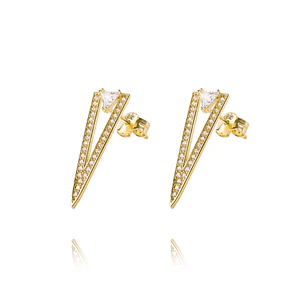 Aros de Oro 18kt Modelo Ci Largos