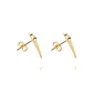 Aros de Oro 18kt Modelo Circón Largos - Miniatura 3