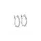 Aros Oro Blanco 18kt Diamantes Argollas 61 Pts - Miniatura 2