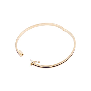 Pulsera de Oro 18kt Esclava Negra