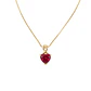 Collar Oro Amarillo 18kt Corazón Rubi - Miniatura 3
