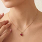 Collar Oro Amarillo 18kt Corazón Rubi - Miniatura 4