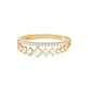 Anillo de Oro Amarillo 18kt Corona Doble Circonitas - Miniatura 3