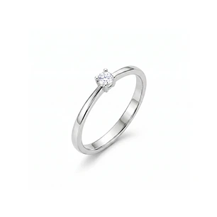 Anillo Oro Blanco 18kt Diamantes 5 Pts