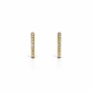 Aros Oro Amarillo 18kt Argollas Oval Circonita 14X10MM - Miniatura 1