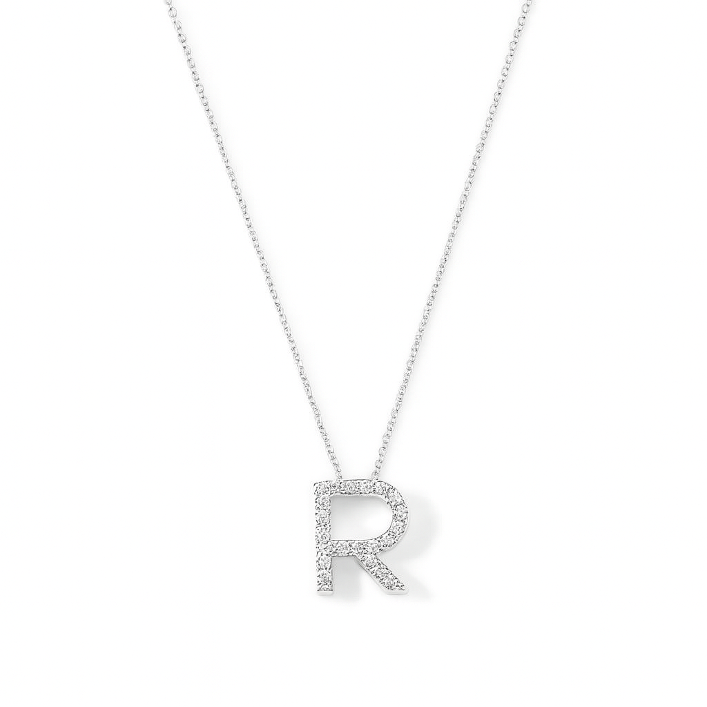 Collar Oro Blanco 18kt Diamante 9Pts | Danielle Costantini 3
