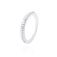 Anillo de Plata Esterlina Medio Cintillo Reina Con Circonita - Miniatura 1