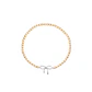 Pulsera de Plata Esterlina 925 Cinta bolitas Bañado en Oro 14kt - Miniatura 1
