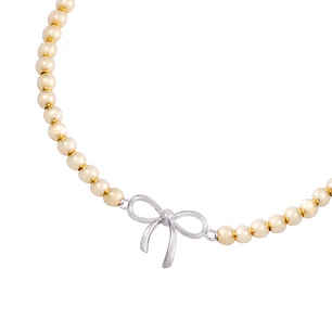Pulsera de Plata Esterlina 925 Cinta bolitas Bañado en Oro 14kt