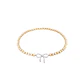 Pulsera de Plata Esterlina 925 Cinta bolitas Bañado en Oro 14kt - Miniatura 3