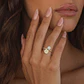 Anillo Oro Amarillo 18kt Círculos y Riel - Miniatura 4