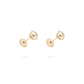 Aros de Oro de 18kt Circón solitario 5mm - Miniatura 3