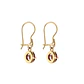 Aros Oro Miel 18kt Colgante con Gota de Rubi - Miniatura 3