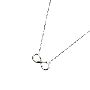 Collar de Plata Esterlina 925 Infinito con Circonita