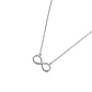 Collar de Plata Esterlina 925 Infinito con Circonita - Miniatura 1