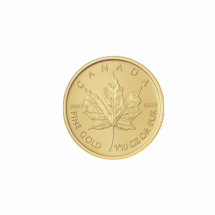 Moneda de Oro Canadiense GML 1/10 OZ 2