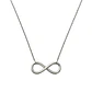 Collar de Plata Esterlina 925 Infinito con Circonita - Miniatura 2