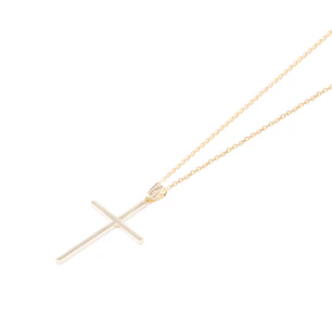 Colgante Oro Amarillo 18kt Cruz Fina
