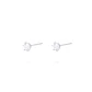Aros Oro Blanco 18kt Circonita Seis Grifas - Miniatura 1