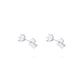 Aros Oro Blanco 18kt Circonita Seis Grifas - Miniatura 2