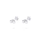 Aros Oro Blanco 18kt Circonita Seis Grifas - Miniatura 3