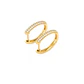 Aros de Oro 18kt con Diamantes 21 Puntos Totales Corte Brillante SI/H - By Danielle Costantini - Miniatura 3