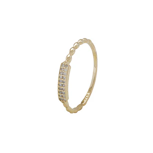 Anillo Oro Amarillo 18kt Diamantes 5 Pts Corte Brillante SI/H