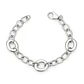 Pulsera de Plata Esterlina 925 Eslabon Ovalado Grande Pequeño - Miniatura 1