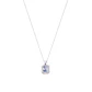 Colgante de Oro Blanco 18kt Circón-Aguamarina - Miniatura 3