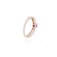Anillo Oro Miel 18kt Corazón Central - Miniatura 3