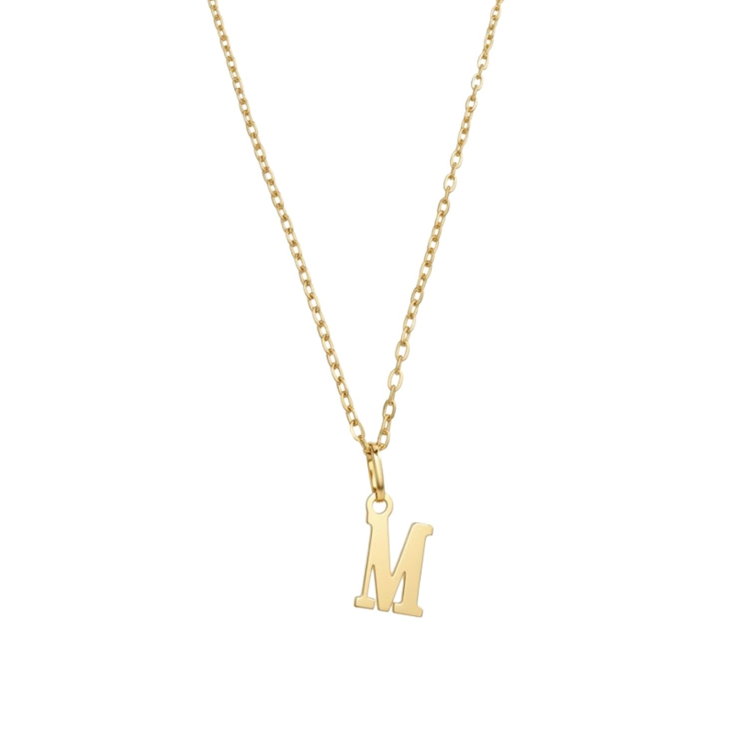 Colgante Inicial M Suprema Oro Miel 18kt 2