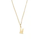Colgante Inicial M Suprema Oro Miel 18kt - Miniatura 2