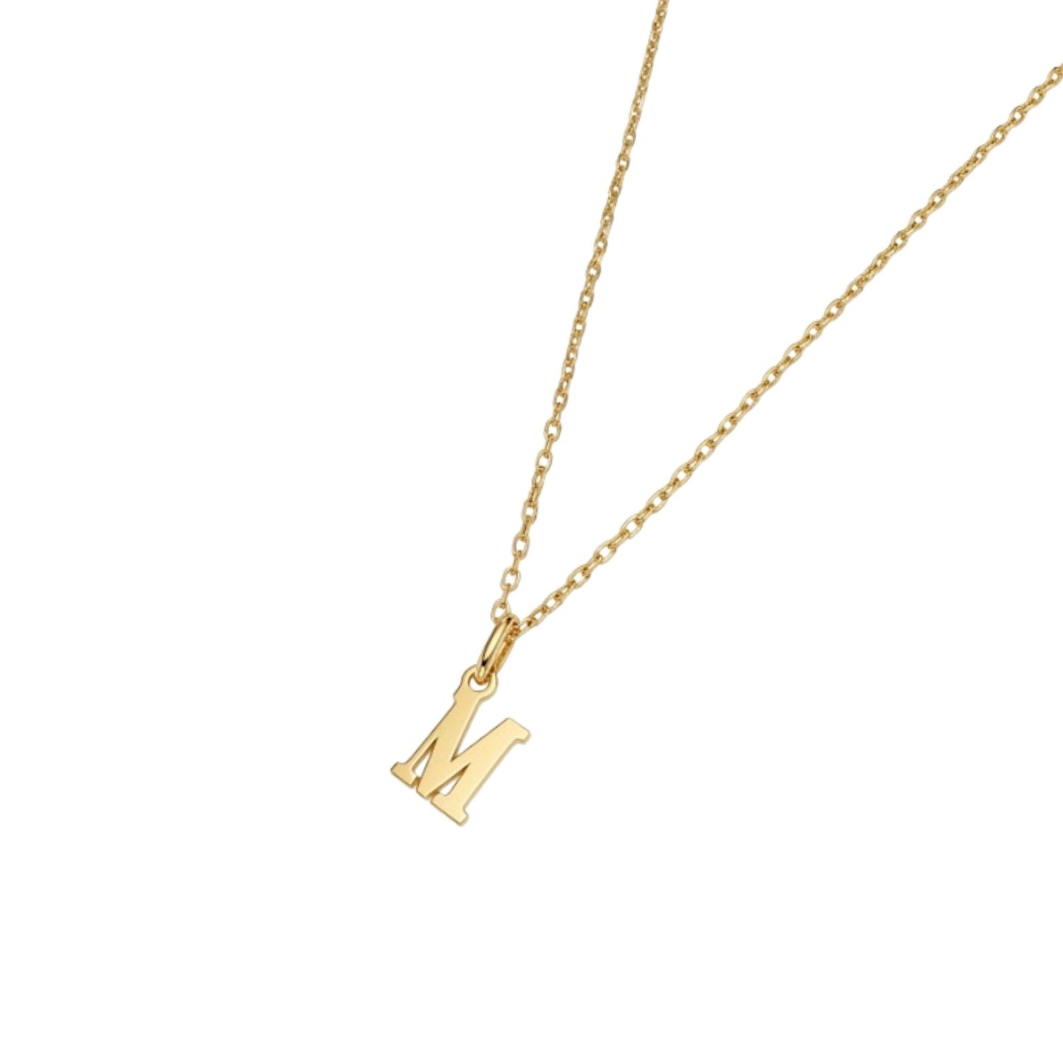Colgante Inicial M Suprema Oro Miel 18kt 3
