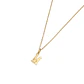 Colgante Inicial M Suprema Oro Miel 18kt - Miniatura 3