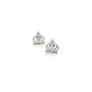 Aros de Plata Esterlina 925 Corona Circonita - Miniatura 1