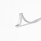 Collar Oro Blanco 18kt Diamantes Letra J 5 Pts | Danielle Costantini - Miniatura 2