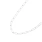 Cadena de Plata Esterlina 925 Eslabon Plano 38 - Miniatura 1