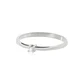 Anillo Compromiso Oro Blanco 18kt  Mónaco 1x14ptos Diamante - Miniatura 3
