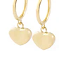 Aros Oro Amarillo 18kt Corazón Colgante - Miniatura 2