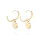 Aros Oro Amarillo 18kt Corazón Colgante - Miniatura 3