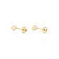 Aros de Oro 9kt Bolita Solida 4mm - Miniatura 1