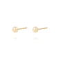 Aros de Oro 9kt Bolita Solida 4mm - Miniatura 2