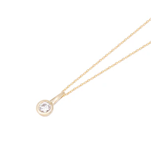 Collar de Oro de 18kt Circonita puntito de luz
