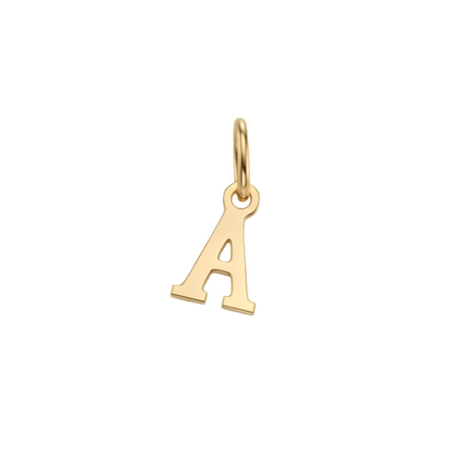 Colgante Inicial A Imperial Oro Miel 18kt 1