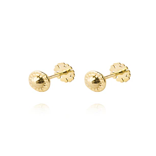 Aros de Oro 18kt Modelo Círculo de Corazones Esmaltado