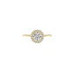 Anillo Oro Amarillo 14kt Girasol Circonita Central 6MM - Miniatura 3